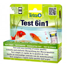 Tetra Pond Test 6 in1 набор полосок - тестов для быстрой и надежной проверки показателей качества воды