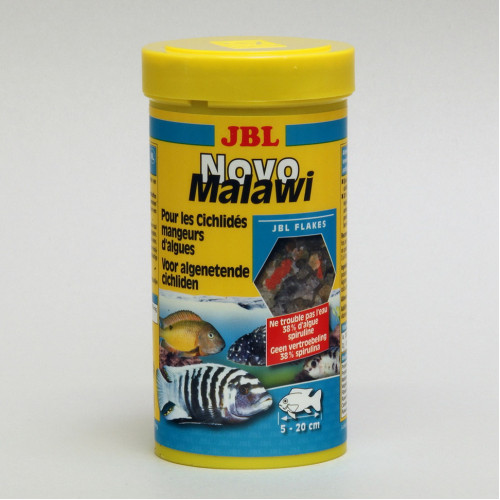 JBL NovoMalawi - основной корм для водорослеядных цихлид, 250 мл