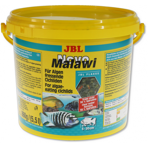 JBL NovoMalawi - основний корм для водоростеїдних цихлід, 5500 мл