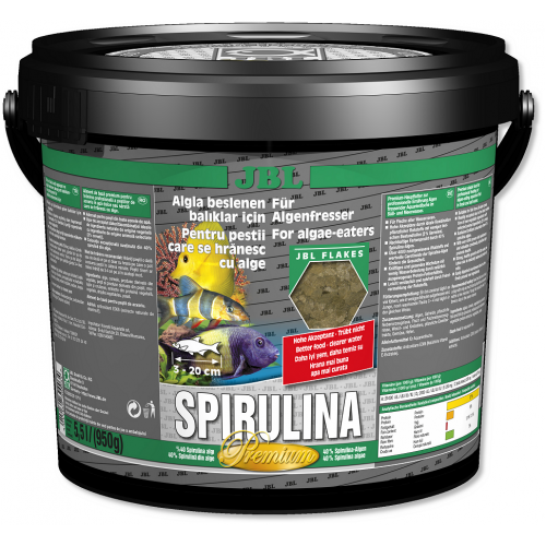 JBL Spirulina  корм со спирулиной (40%) в виде хлопьев, 5500 мл.