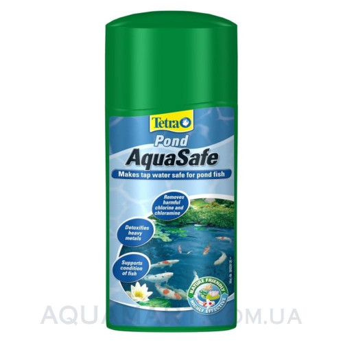 Tetra Pond AquaSafe 500 мл - для подготовки свежей воды и после дождей ...
