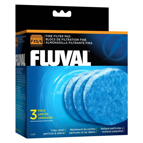 Вкладыш тонкой очистки 3 шт, для фильтров Fluval FX5, Fluval FX6