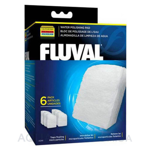 Вкладиш тонкої очистки 6 шт, для фільтрів Fluval 305/306, 405/406