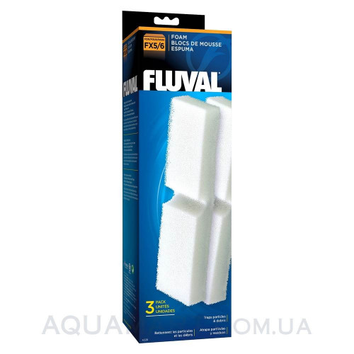 Губки механической очистки 3 шт для внешних фильтров Fluval FX5, Fluval FX6