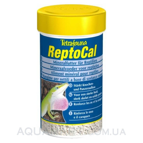 Мінеральний корм для рептилій Tetrafauna ReptoCal, 100 мл 780255