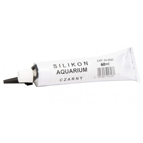 Клей-силикон для аквариума Aquarium silikon 60 мл, (черный)